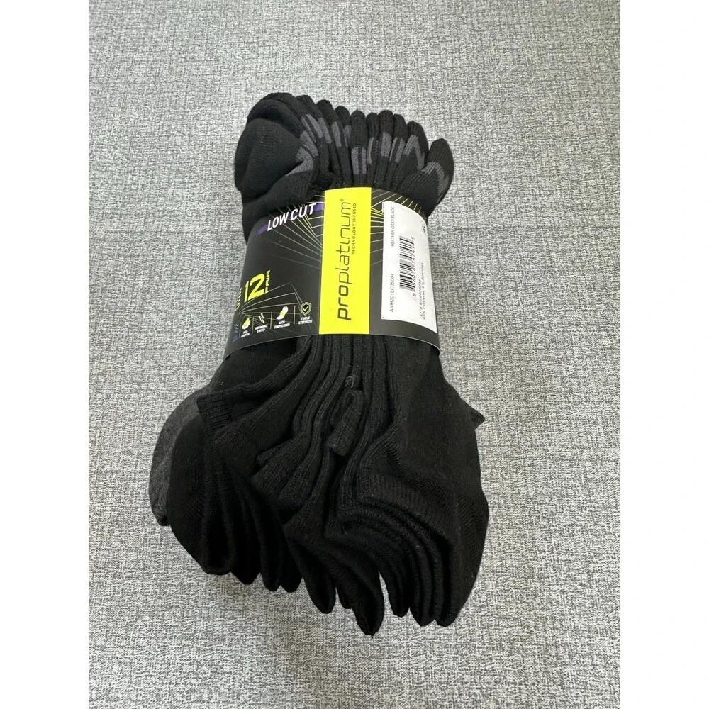 AND1 Low Cut Socks 12 Pack Charcoal Gray Athletic Performance No Show